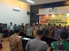 KPU Kabupaten Pemalang Lantik Anggota Sekretariat PPK