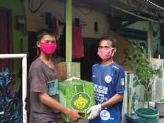 Alumni SMA Negeri 1 Bodeh Pemalang Turun ke Lapangan Bagi Sembako