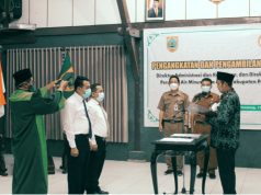 Bupati Lantik Dua Pejabat Perumda Air Minum Tirta Mulia